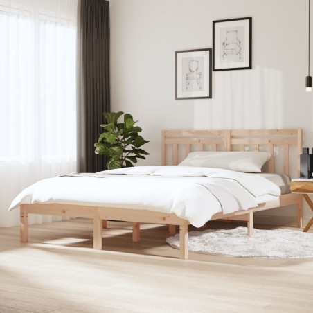 vidaXL Massivholzbett 150x200 cm