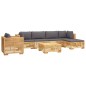 vidaXL 7-tlg. Garten-Lounge-Set mit Kissen Massivholz Teak vidaXL 7-tlg. Garten-Lounge-Set mit Kissen Massivholz Teak
