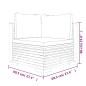 vidaXL 7-tlg. Garten-Lounge-Set mit Kissen Massivholz Teak vidaXL 7-tlg. Garten-Lounge-Set mit Kissen Massivholz Teak