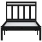 vidaXL Massivholzbett Schwarz Kiefer 90x200 cm vidaXL Massivholzbett Schwarz Kiefer 90x200 cm