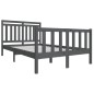 vidaXL Massivholzbett Grau 140x200 cm vidaXL Massivholzbett Grau 140x200 cm