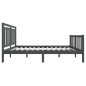 vidaXL Massivholzbett Grau 140x200 cm vidaXL Massivholzbett Grau 140x200 cm