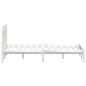 vidaXL Massivholzbett Weiß Kiefer 140x190 cm vidaXL Massivholzbett Weiß Kiefer 140x190 cm