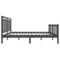 vidaXL Massivholzbett Grau 160x200 cm vidaXL Massivholzbett Grau 160x200 cm