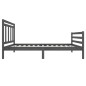vidaXL Massivholzbett Grau 100x200 cm vidaXL Massivholzbett Grau 100x200 cm