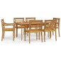 vidaXL 7-tlg. Garten-Essgruppe Massivholz Teak vidaXL 7-tlg. Garten-Essgruppe Massivholz Teak