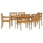 vidaXL 7-tlg. Garten-Essgruppe Massivholz Teak vidaXL 7-tlg. Garten-Essgruppe Massivholz Teak