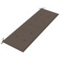 vidaXL Batavia-Bank mit Taupe Kissen 150 cm Massivholz Teak vidaXL Batavia-Bank mit Taupe Kissen 150 cm Massivholz Teak