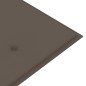 vidaXL Batavia-Bank mit Taupe Kissen 150 cm Massivholz Teak vidaXL Batavia-Bank mit Taupe Kissen 150 cm Massivholz Teak