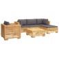 vidaXL 6-tlg. Garten-Lounge-Set mit Kissen Massivholz Teak vidaXL 6-tlg. Garten-Lounge-Set mit Kissen Massivholz Teak