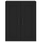 Highboard Schwarz 69,5x34x180 cm Holzwerkstoff Highboard Schwarz 69,5x34x180 cm Holzwerkstoff