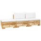 vidaXL 3-tlg. Garten-Lounge-Set mit Kissen Massivholz Teak vidaXL 3-tlg. Garten-Lounge-Set mit Kissen Massivholz Teak