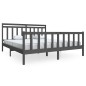 vidaXL Massivholzbett Grau 180x200 cm vidaXL Massivholzbett Grau 180x200 cm
