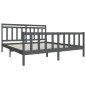 vidaXL Massivholzbett Grau 180x200 cm vidaXL Massivholzbett Grau 180x200 cm