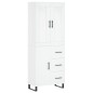 Highboard Weiß 69,5x34x180 cm Holzwerkstoff Highboard Weiß 69,5x34x180 cm Holzwerkstoff