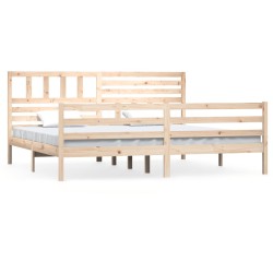 vidaXL Massivholzbett 200x200 cm