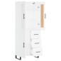 Highboard Weiß 69,5x34x180 cm Holzwerkstoff Highboard Weiß 69,5x34x180 cm Holzwerkstoff