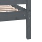 vidaXL Massivholzbett Grau 140x190 cm vidaXL Massivholzbett Grau 140x190 cm