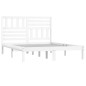vidaXL Massivholzbett Weiß Kiefer 140x190 cm vidaXL Massivholzbett Weiß Kiefer 140x190 cm