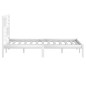 vidaXL Massivholzbett Weiß Kiefer 140x190 cm vidaXL Massivholzbett Weiß Kiefer 140x190 cm