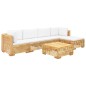 vidaXL 6-tlg. Garten-Lounge-Set mit Kissen Massivholz Teak vidaXL 6-tlg. Garten-Lounge-Set mit Kissen Massivholz Teak