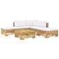 vidaXL 6-tlg. Garten-Lounge-Set mit Kissen Massivholz Teak vidaXL 6-tlg. Garten-Lounge-Set mit Kissen Massivholz Teak