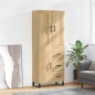 Highboard Sonoma-Eiche 69,5x34x180 cm Holzwerkstoff Highboard Sonoma-Eiche 69,5x34x180 cm Holzwerkstoff