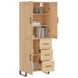 Highboard Sonoma-Eiche 69,5x34x180 cm Holzwerkstoff Highboard Sonoma-Eiche 69,5x34x180 cm Holzwerkstoff