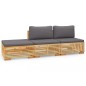 vidaXL 3-tlg. Garten-Lounge-Set mit Kissen Massivholz Teak vidaXL 3-tlg. Garten-Lounge-Set mit Kissen Massivholz Teak