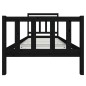 vidaXL Massivholzbett Schwarz 90x200 cm vidaXL Massivholzbett Schwarz 90x200 cm