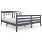 vidaXL Massivholzbett Grau 180x200 cm vidaXL Massivholzbett Grau 180x200 cm