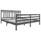 vidaXL Massivholzbett Grau 180x200 cm vidaXL Massivholzbett Grau 180x200 cm