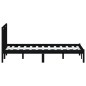 vidaXL Massivholzbett Schwarz Kiefer 120x200 cm vidaXL Massivholzbett Schwarz Kiefer 120x200 cm