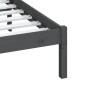 vidaXL Massivholzbett Grau 150x200 cm vidaXL Massivholzbett Grau 150x200 cm