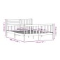 vidaXL Massivholzbett Honigbraun 150x200 cm vidaXL Massivholzbett Honigbraun 150x200 cm