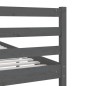 vidaXL Massivholzbett Grau 120x190 cm vidaXL Massivholzbett Grau 120x190 cm