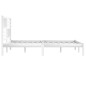 vidaXL Massivholzbett Weiß Kiefer 200x200 cm vidaXL Massivholzbett Weiß Kiefer 200x200 cm