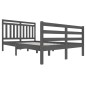 vidaXL Massivholzbett Grau 120x200 cm vidaXL Massivholzbett Grau 120x200 cm