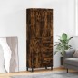 Highboard Räuchereiche 69,5x34x180 cm Holzwerkstoff Highboard Räuchereiche 69,5x34x180 cm Holzwerkstoff