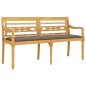 vidaXL Batavia-Bank mit Taupe Kissen 150 cm Massivholz Teak vidaXL Batavia-Bank mit Taupe Kissen 150 cm Massivholz Teak