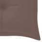 vidaXL Batavia-Bank mit Taupe Kissen 150 cm Massivholz Teak vidaXL Batavia-Bank mit Taupe Kissen 150 cm Massivholz Teak