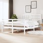 vidaXL Massivholzbett Weiß 140x190 cm vidaXL Massivholzbett Weiß 140x190 cm