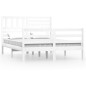 vidaXL Massivholzbett Weiß 140x190 cm vidaXL Massivholzbett Weiß 140x190 cm