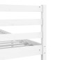 vidaXL Massivholzbett Weiß 140x190 cm vidaXL Massivholzbett Weiß 140x190 cm