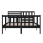 vidaXL Massivholzbett Schwarz 160x200 cm vidaXL Massivholzbett Schwarz 160x200 cm