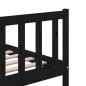 vidaXL Massivholzbett Schwarz 160x200 cm vidaXL Massivholzbett Schwarz 160x200 cm