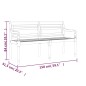 vidaXL Batavia-Bank mit Beigem Kissen 150 cm Massivholz Teak vidaXL Batavia-Bank mit Beigem Kissen 150 cm Massivholz Teak