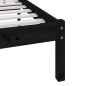 vidaXL Massivholzbett Schwarz Kiefer 140x190 cm vidaXL Massivholzbett Schwarz Kiefer 140x190 cm