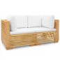 vidaXL Garten-Ecksofas mit Kissen 2 Stk. Massivholz Teak vidaXL Garten-Ecksofas mit Kissen 2 Stk. Massivholz Teak