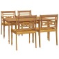 vidaXL 5-tlg. Garten-Essgruppe Massivholz Teak vidaXL 5-tlg. Garten-Essgruppe Massivholz Teak